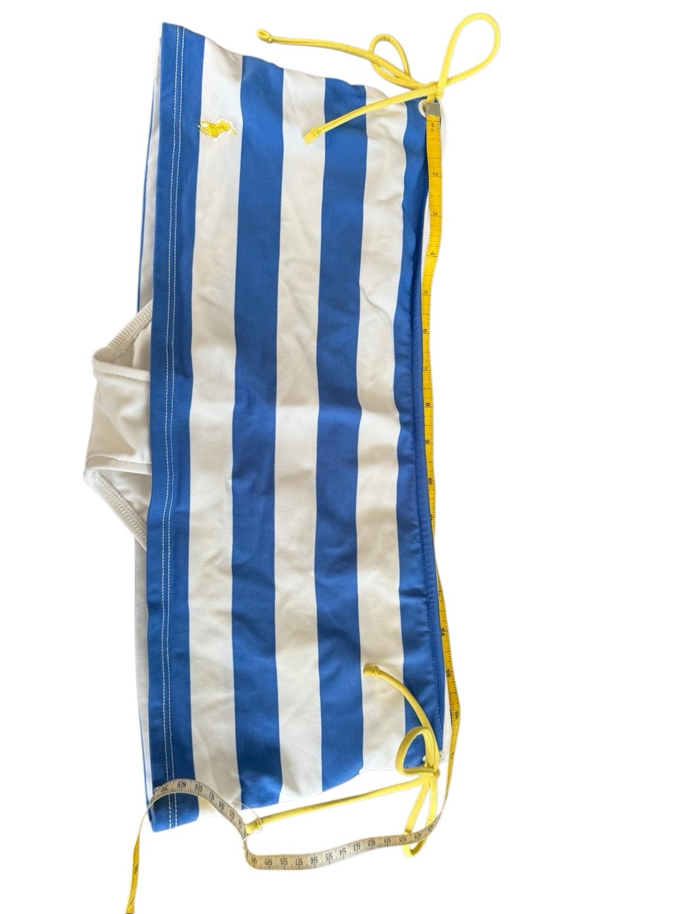 Ralph Lauren Vintage Bikini Skort Two Piece Blue White Stripe Large - Picture 13 of 14